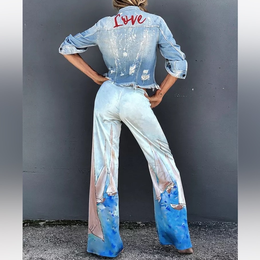 Monte Carlo Luxury Yacht Life Pant, Listing Is For Pants Only